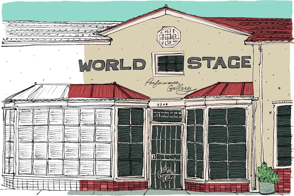 Illustration of World Stage Performance Gallery, 4321 Degnan Blvd.