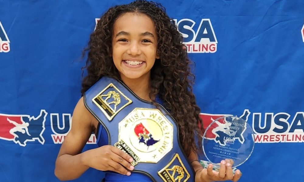 Ana Gisele Kelly 12U USA Wrestling Women’s Nationals Champ & Outstanding Wrestler