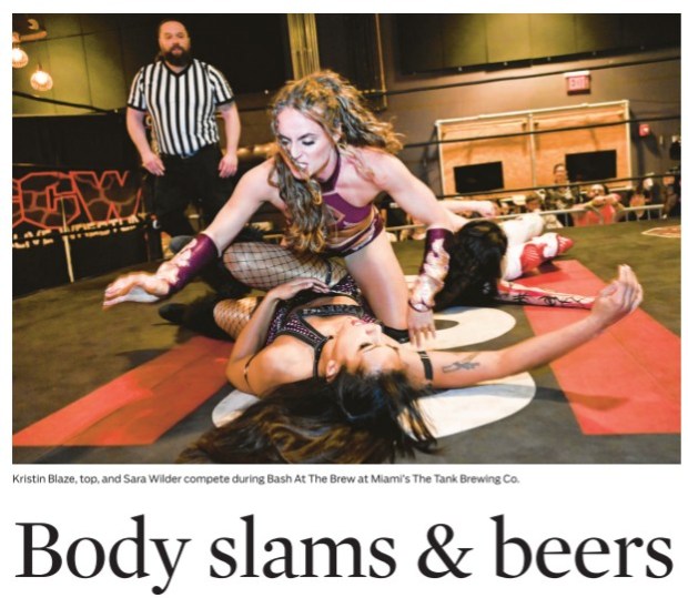 A portion of the Sun Sentinel's front page of Sunday, April 12, 2026.