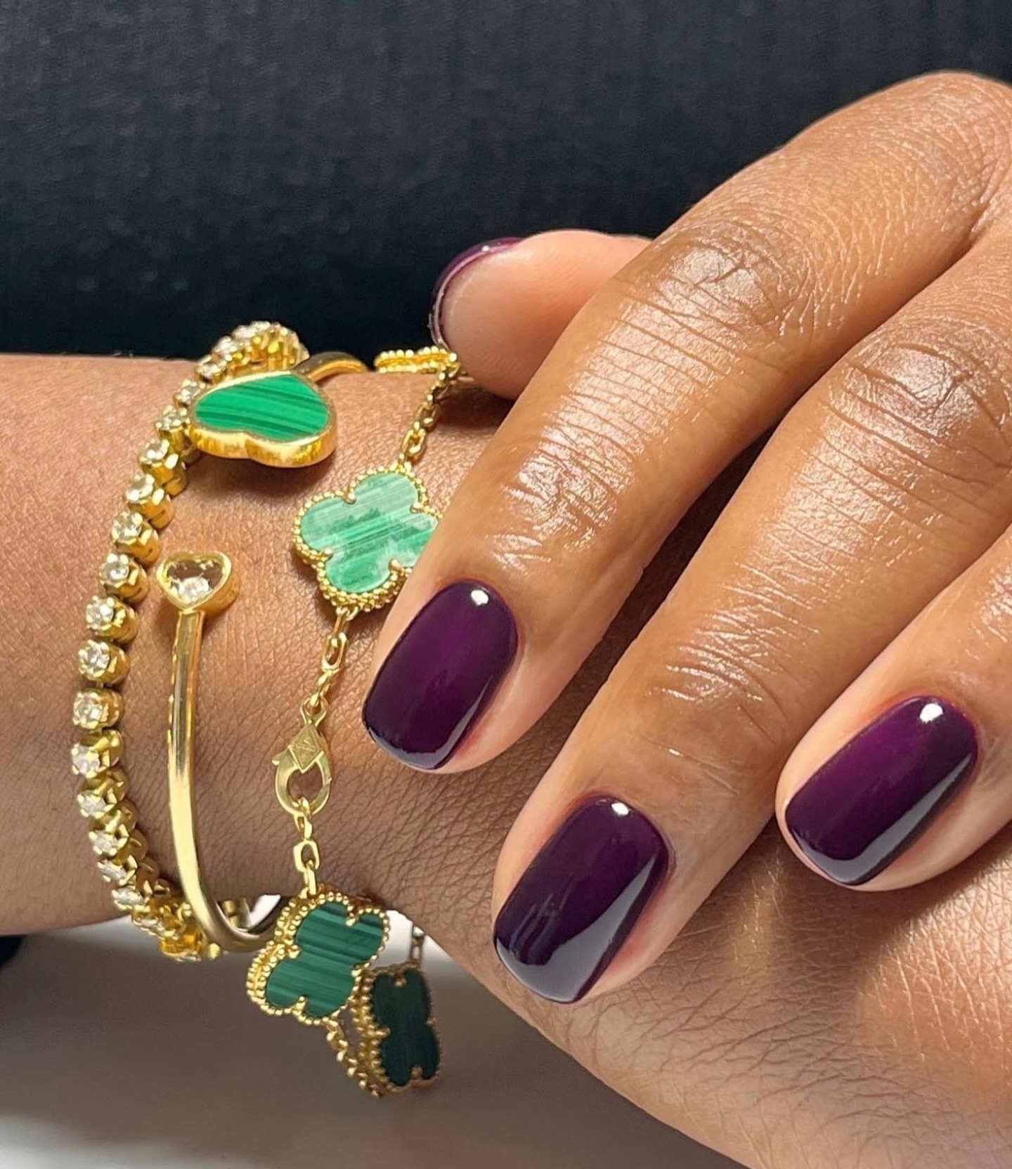 deep purple nail ideas