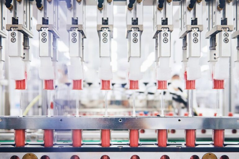 Inside a Cosmax manufacturing center.