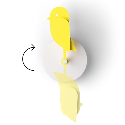 Birdie Design Indoor Co2 Monitor - Air Quality Meter for Home & Office - Promotes Mental & Physical Health - Modern Interior Decor - Reducing Health Risks With Clean Air (yellow)