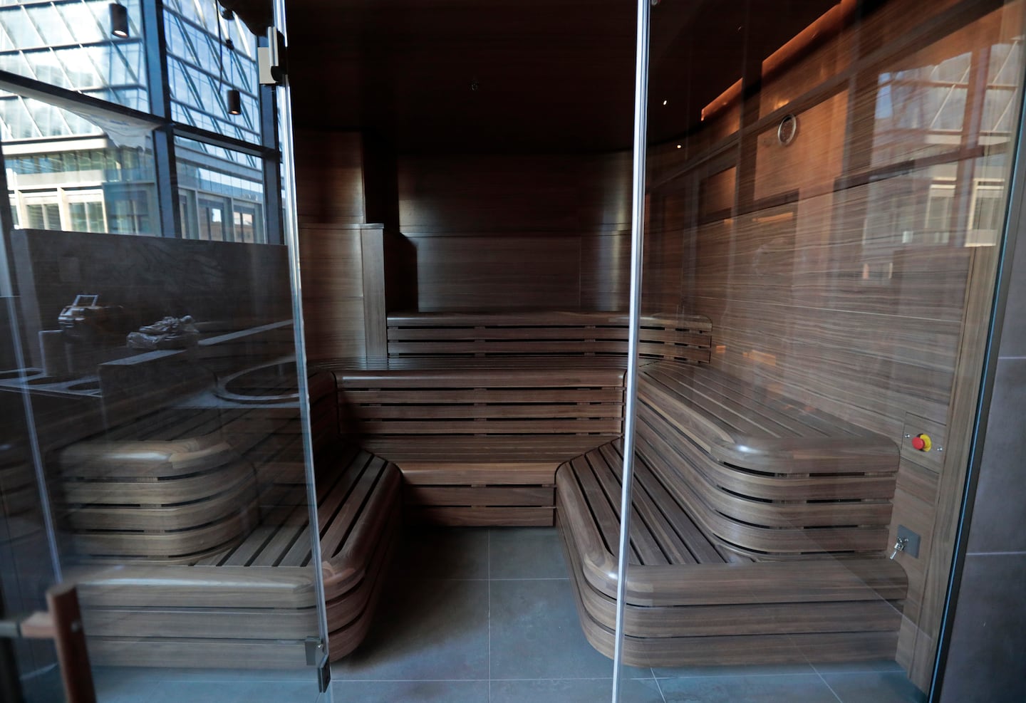 A large sauna at Remedy Place ahead of its grand opening a year ago. 


