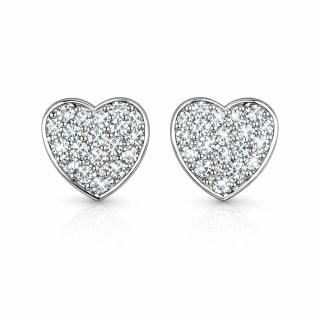 Anna Zuckerman Heart Cut Stud Earrings by AZ Essentials