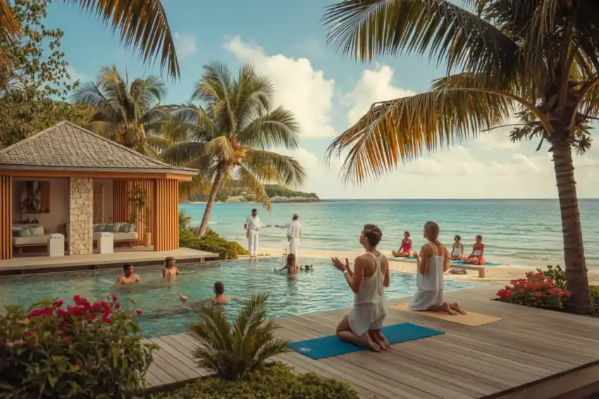 Relaxing wellness retreat in the dominican republic’s tropical paradise.