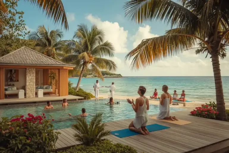 Relaxing wellness retreat in the dominican republic’s tropical paradise.