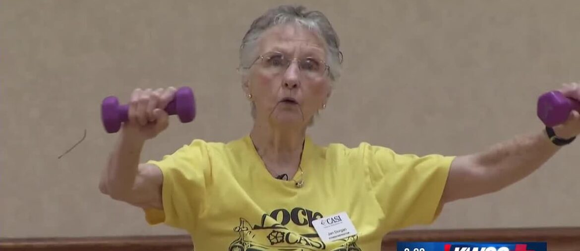 87-year-old fitness instructor helping seniors thrive