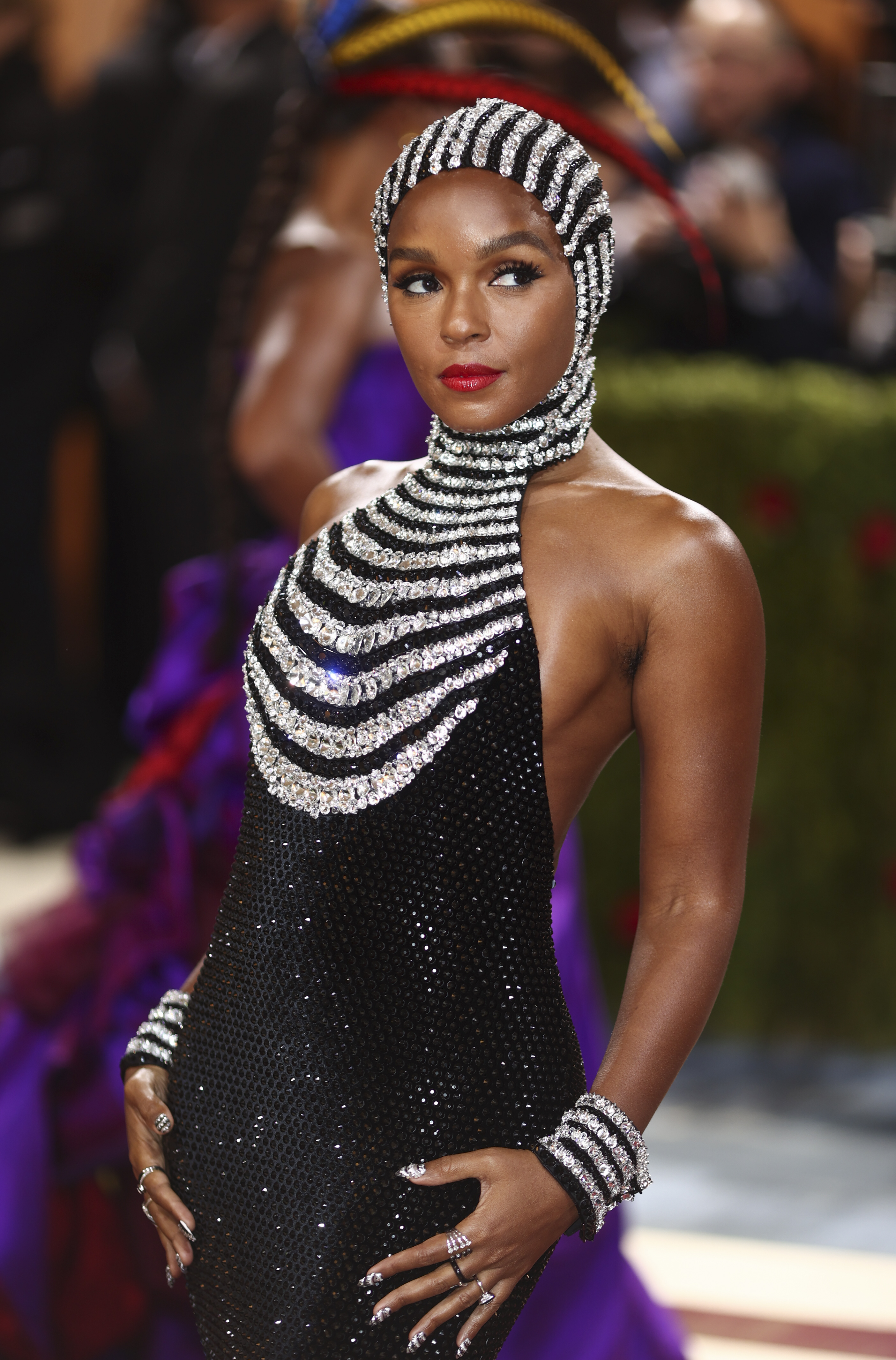 Janelle Monae in Ralph Lauren at the 2022 Met Gala celebrating In America: An Anthology of Fashion held at The Metropolitan Museum of Art on May 2, 2022 in New York City.