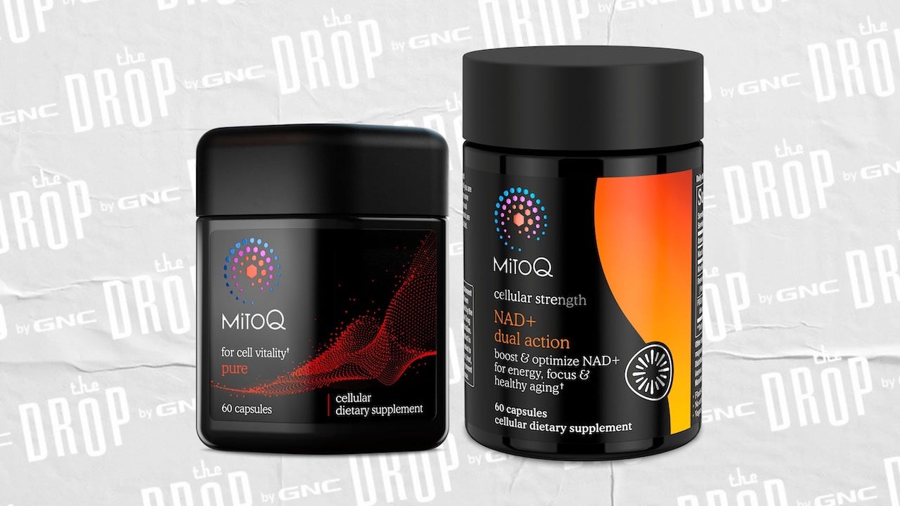 GNC MitoQ dietary supplements for cellular health