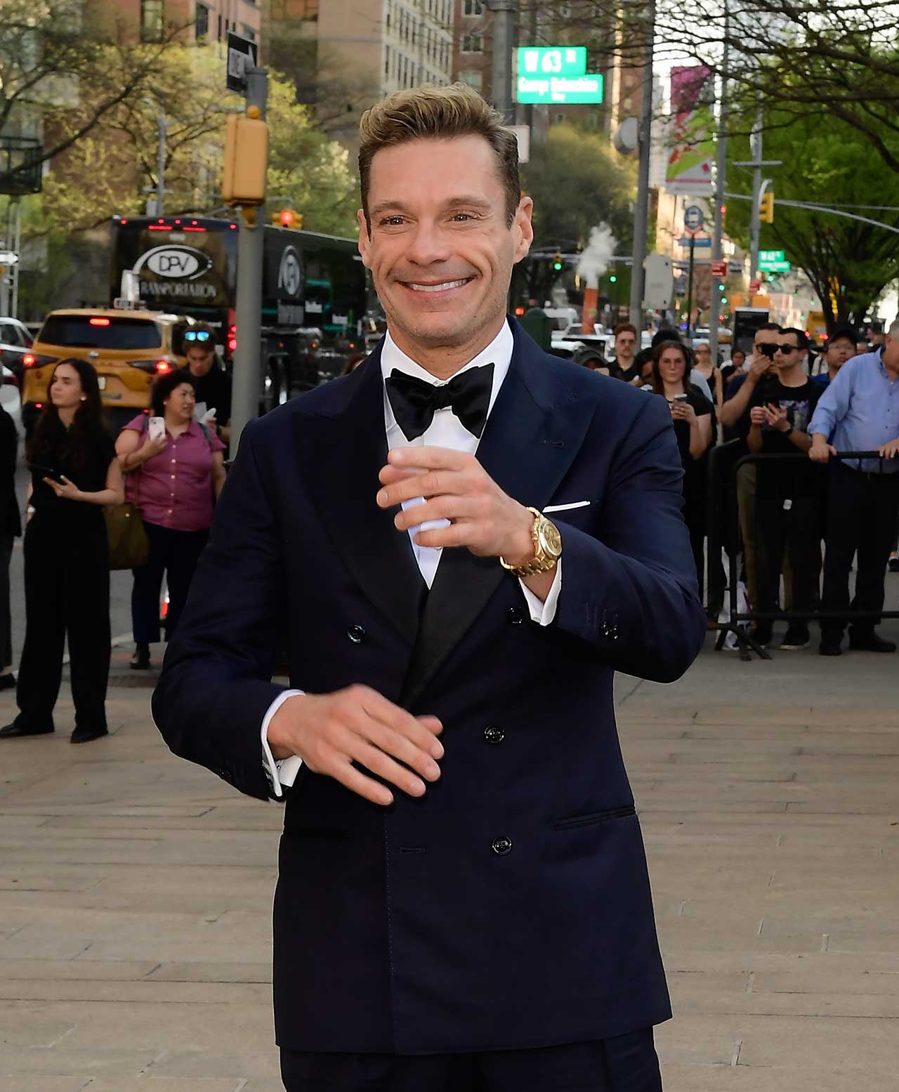 Olive Oil Shots for Wellness: Ryan Seacrest attends "Brunello: The Gracious Visionary" New York gala screening at the David Koch Theatre at Lincoln Center on April 14, 2026 in New York City. (Photo by Raymond Hall/GC Images)