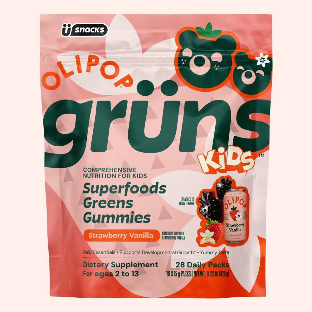 Grüns x Olipop Strawberry Vanilla Gummies Are Here — Get Them Now
