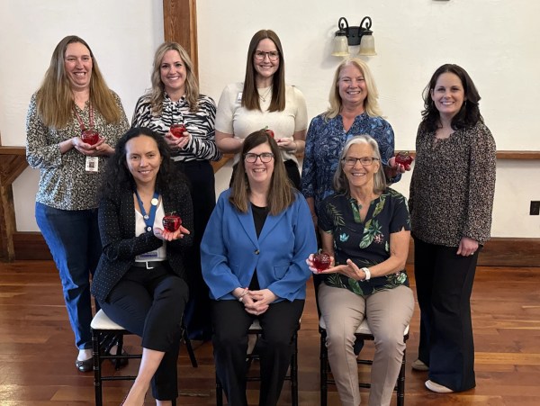 Featured photo: Those receiving awards from Healthy Adams County on Friday are, front row from left: Latino Services Task Force Chair Yeimi Bautista, Healthy Adams County Executive Director Kathy Gaskin, and Physical Fitness Task Force Chair Betsy Meyer; back row from left: Gettysburg School District Social Worker Jen Weigle, WellSpan Community Health Coordinator Jen Gastley, Gettysburg Hospital Foundation Director Jill Simonson, Executive Assistant for WellSpan Gettysburg Hospital Administration Sherry Small, and System Director for Community Health at WellSpan Stephanie Voight.