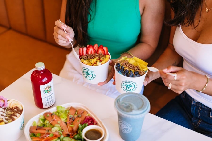 Smoothie Bowls at Juice Holler Wellness Cafe