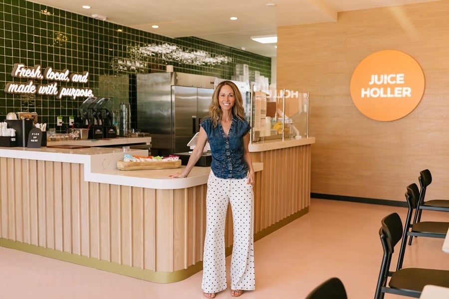 Kelly Sergott of Juice Hollers Wellness Cafe