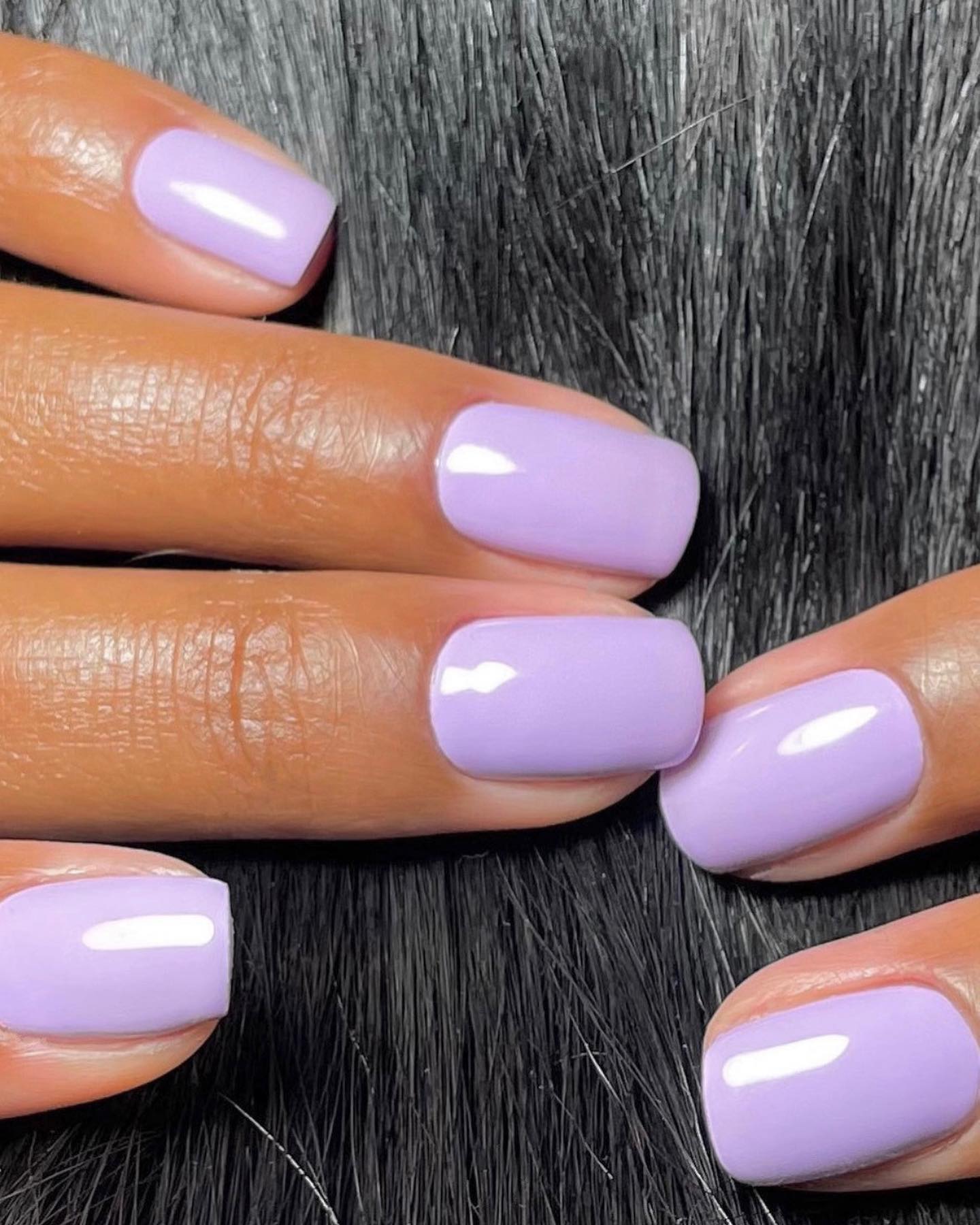 glossy purple nail ideas