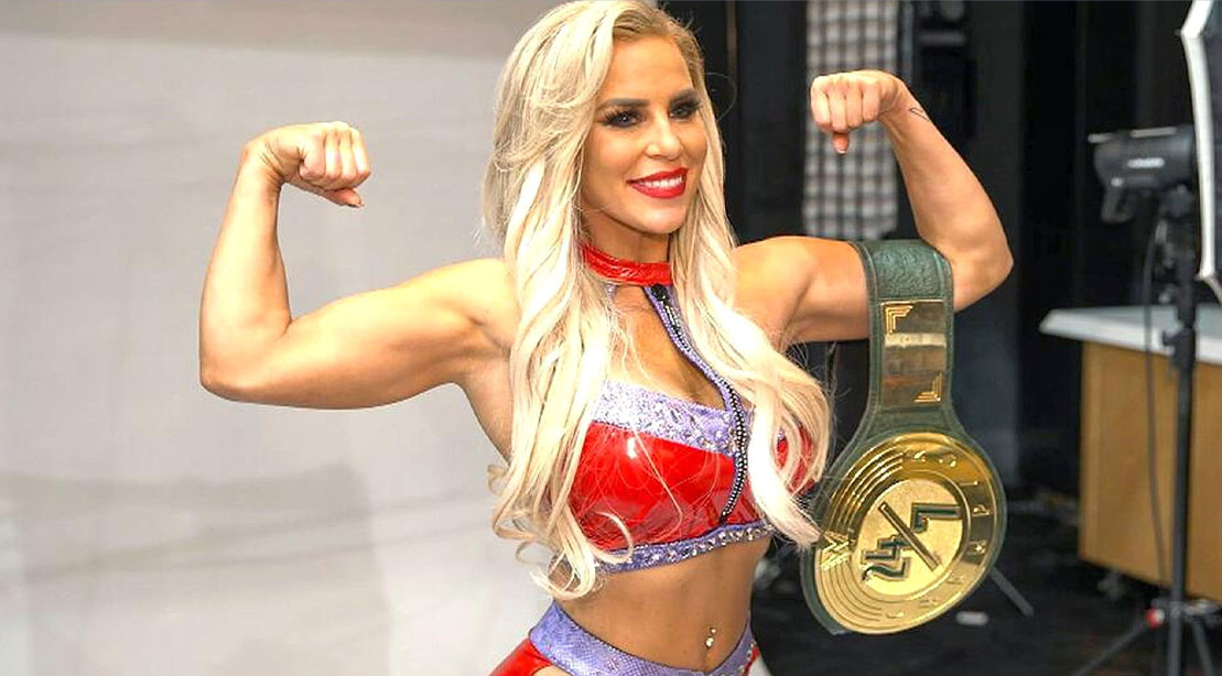 Legendary female bodybuilder and WWE wrestler Dana Brooke