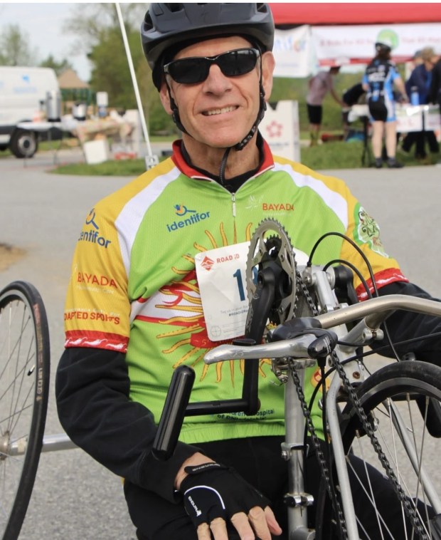 Larry Way participates in PCAS's full cycling season, which runs from April through October. (Photos submitted by PCAS and Larry Way)