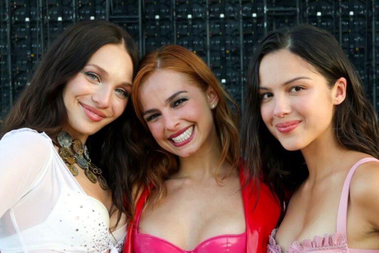 Maddie Ziegler, Addison Rae and Olivia Rodrigo at Coachella.