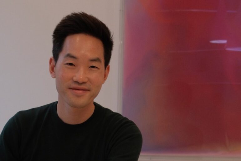 David Kim photographed inside his new cosmetic clinic.