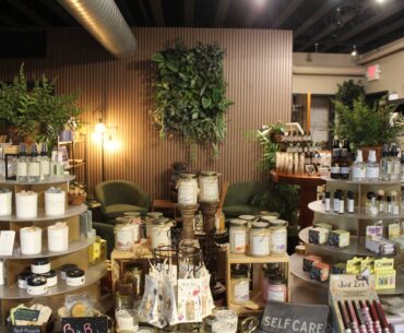 The new Cary Apothecary location, at 20 E. Main St., features an expanded retail section and two private rooms for massage and wellness therapy sessions.