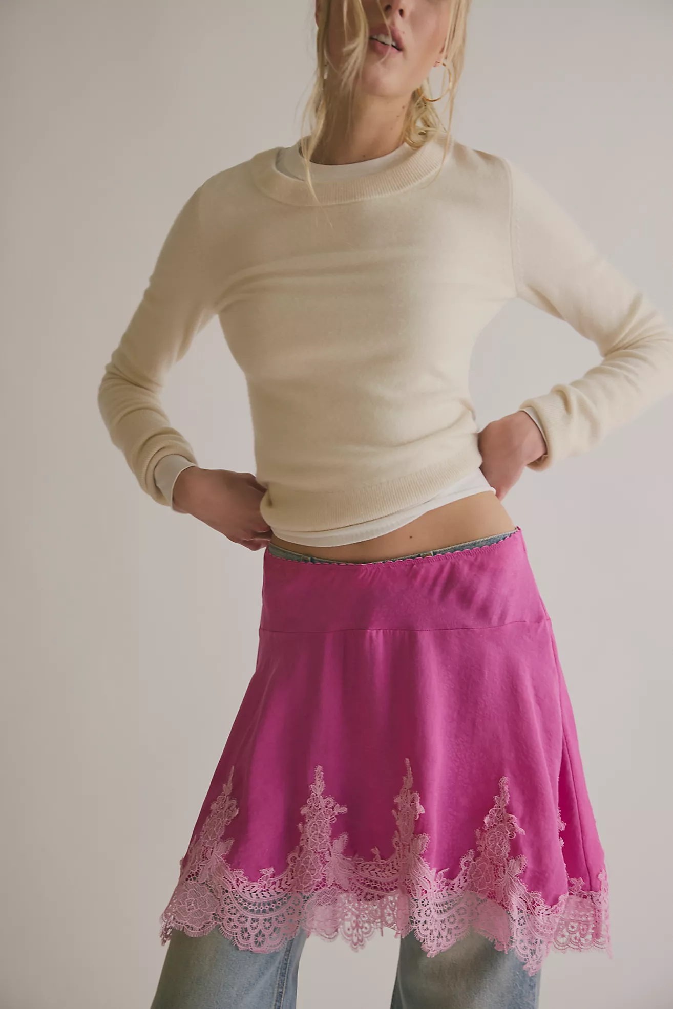 Something Satin Half Slip