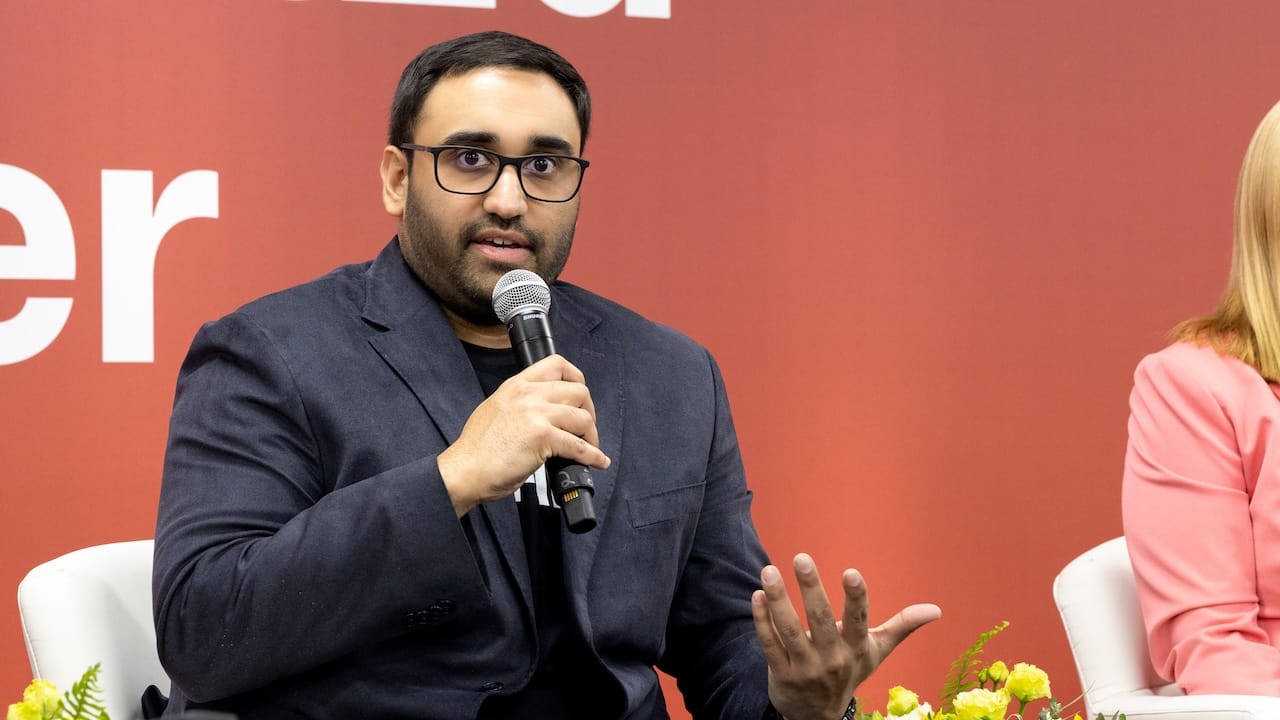 Rahul Roy on stage at SupplySide Connect