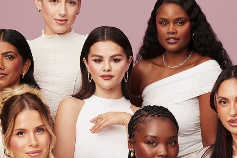 Rare Beauty's Soft Pinch Liquid Contour campaign.