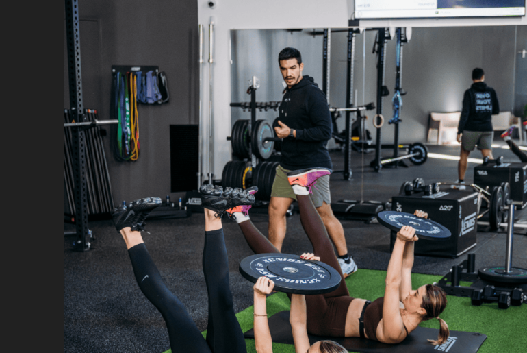 Group workout at the gym