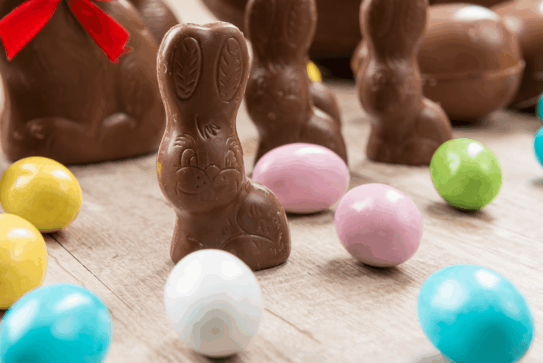 How many Easter eggs does it take to gain a kilogram?
