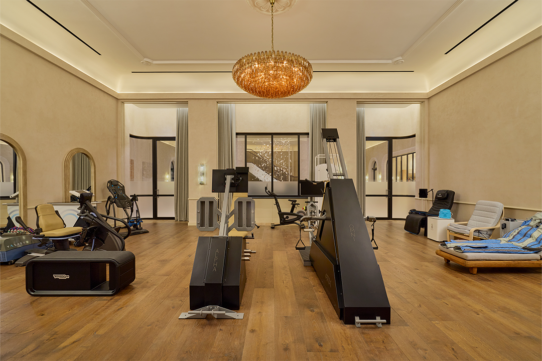 The biohacking recovery lounge offers an impressive selection of equipment