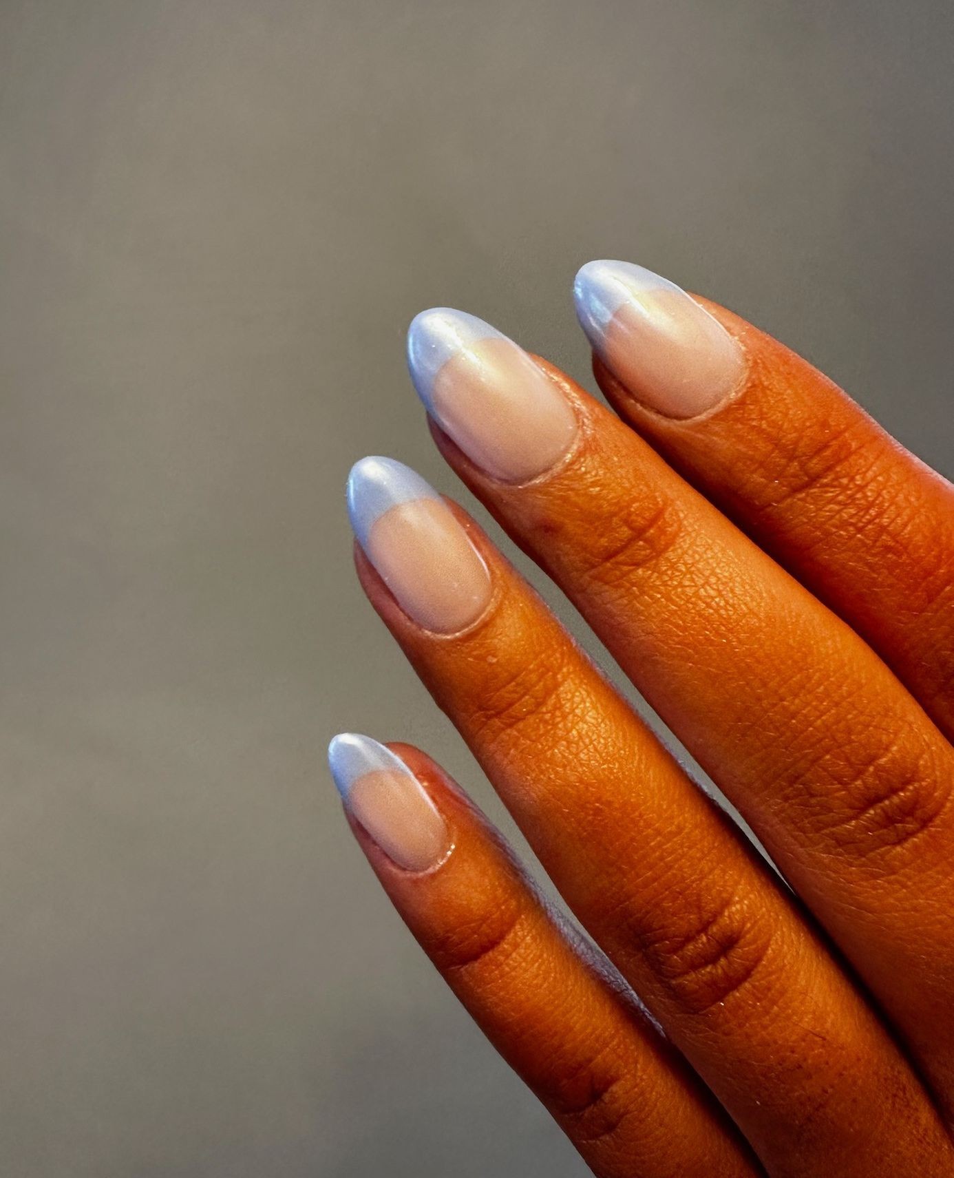 Periwinkle chrome purple nail ideas