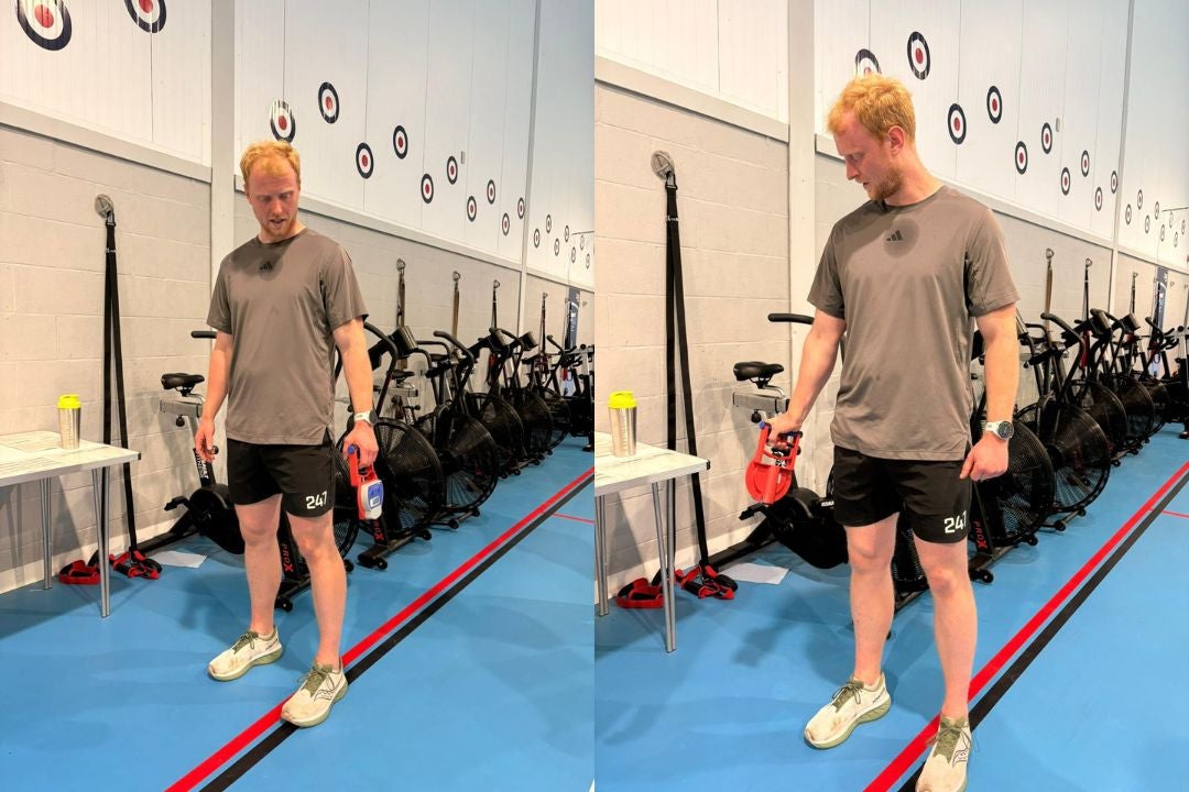 Still sweaty from the multistage fitness test minutes before, my next job was to tackle the grip dynamometer