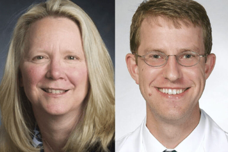Head shot of Fran Lund and John T. Killian