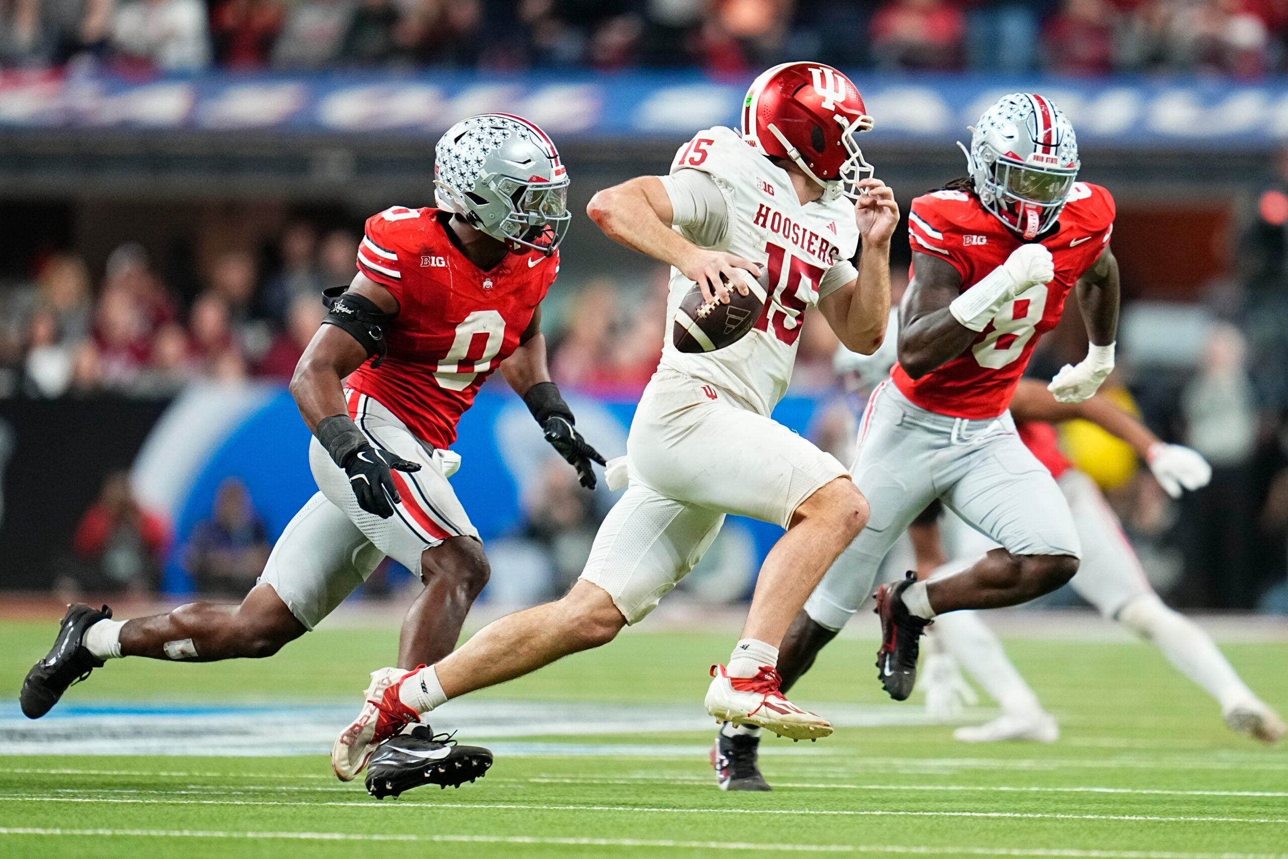 Fernando Mendoza, Sonny Styles and Arvell Reese earn elite ranks in Destin Adams' top 100 big board