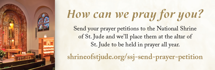 ad promoting the National Shrine of St. Jude