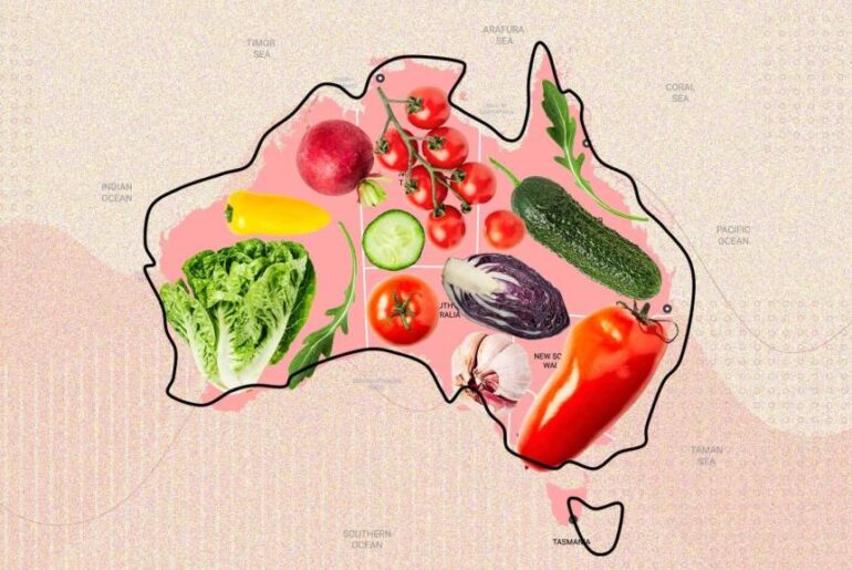 Which areas eat the most vegetables?