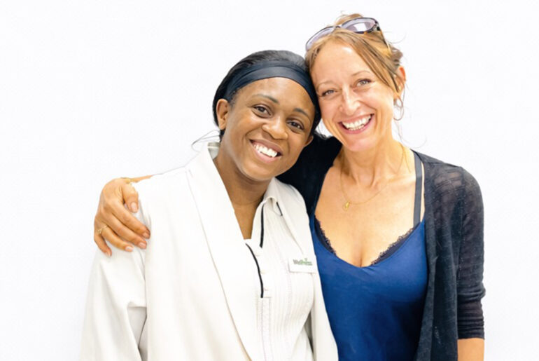 Clare Anyiam-Osigwe & Director Liz Farahadi standing and smiling together