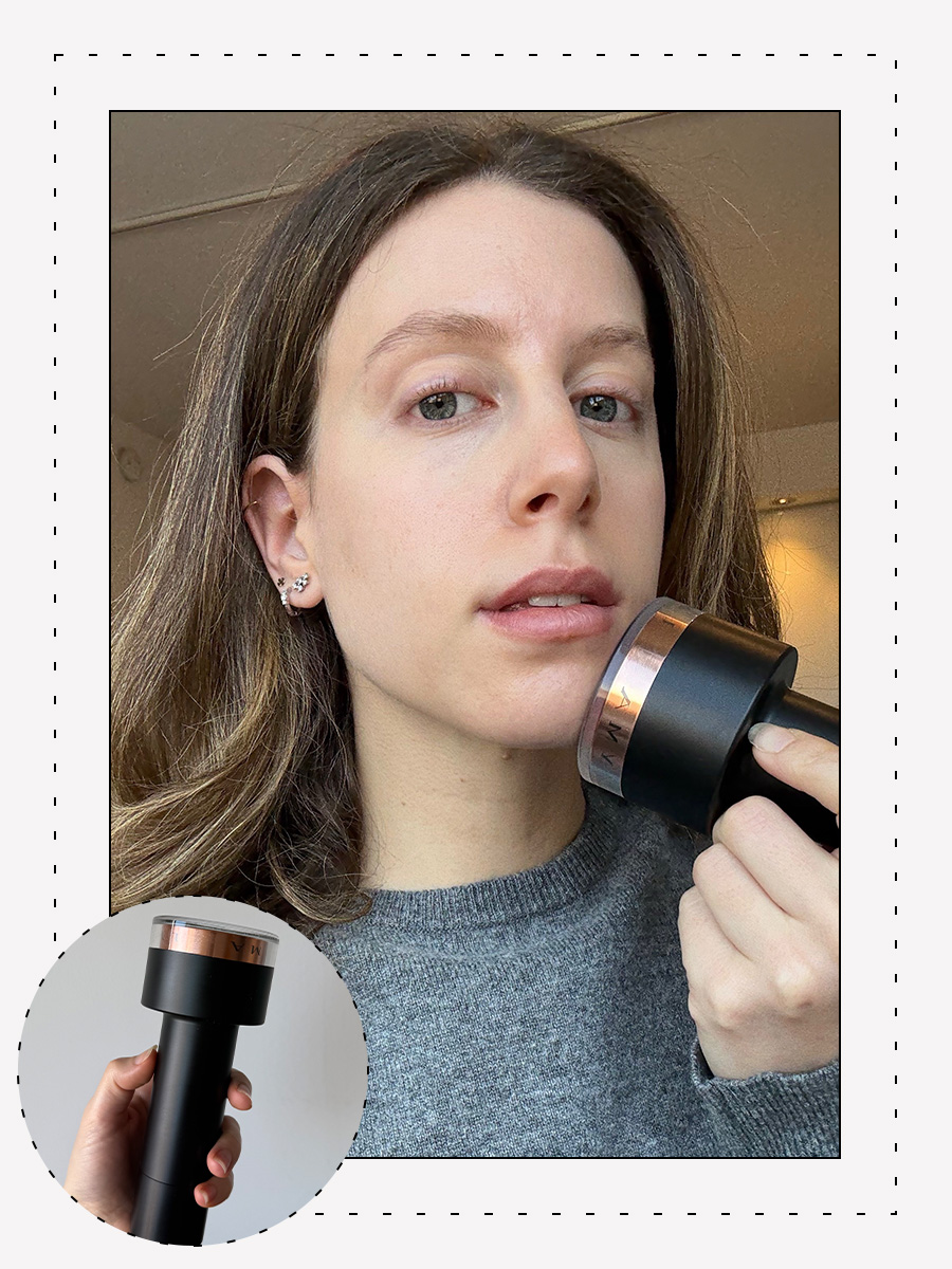 Jamie Schneider testing the Lyma Laser Pro