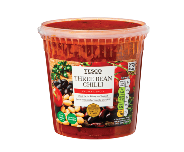 three bean chilli product container