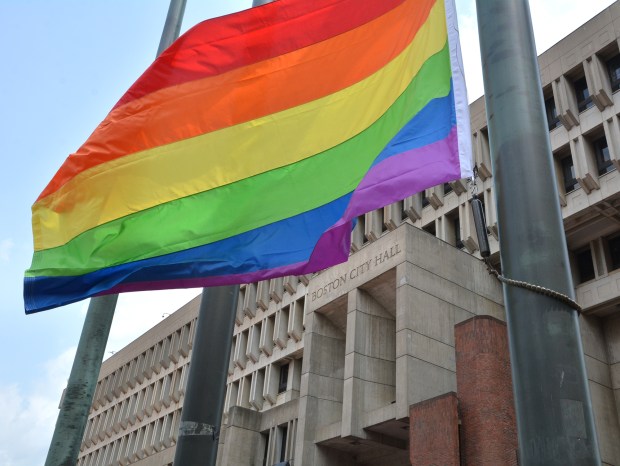 An LGBTQ+ migrant justice organization, Outnewcomers, is returning a city grant after widespread backlash to its proposed handout of vouchers for yoga, meditation, massage and other wellness services. (Chris Christo/Boston Herald, File)