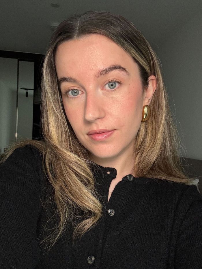 Deputy beauty editor Grace Lindsay testing the Hourglass Veil Hydrating Skin Tint
