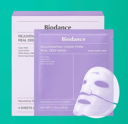 A caviar PDRN sheet mask from Biodance