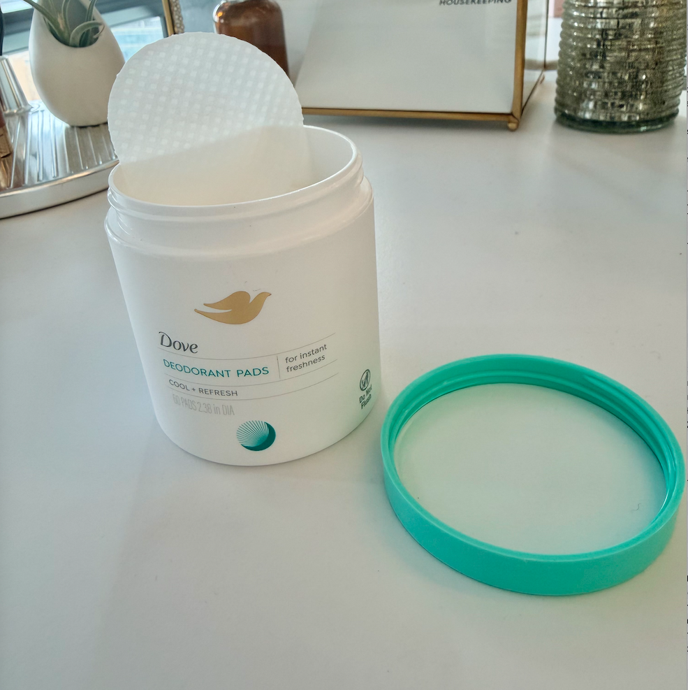 best new beauty products: dove deodorant pads