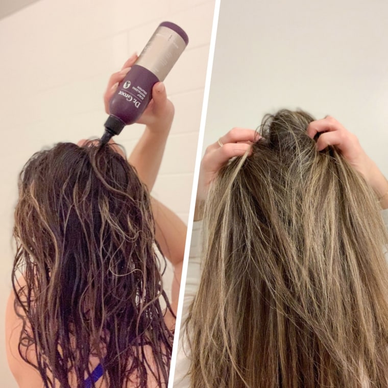 Dr. Groot Miracle in Shower Treatment before and after application.
