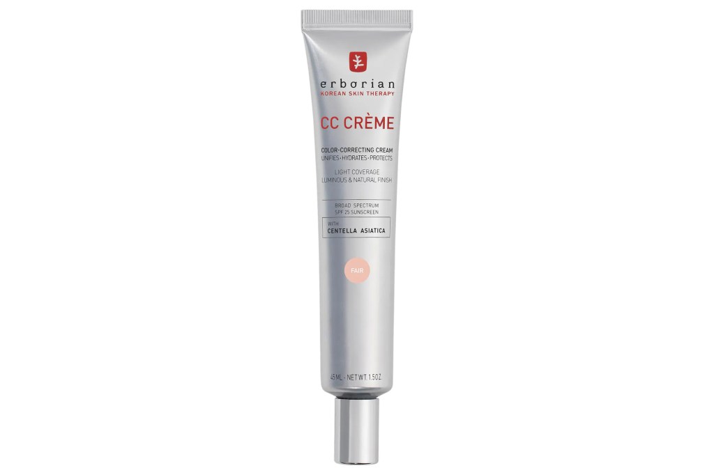 Erborian CC Crème color-correcting cream with SPF 25 sunscreen in shade Fair.