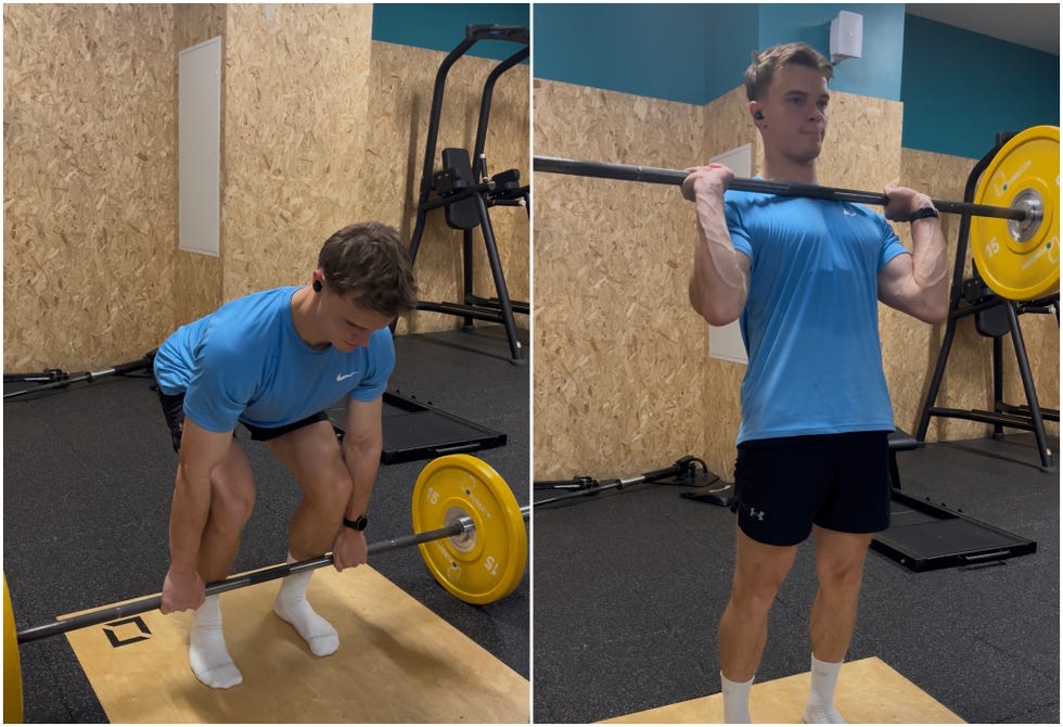 Weightlifting exercises performed by an individual weightlifting exercises performed by an individual