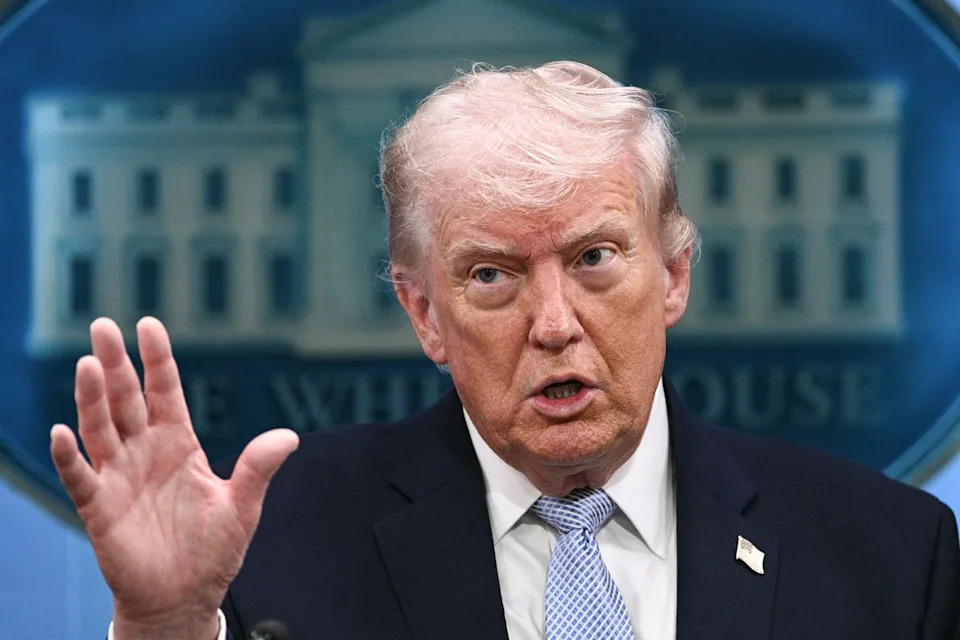 President Donald Trump claimed that Kim Jong Un, North Korea's leader, referred to former President Joe Biden using a derogatory term (AFP via Getty Images)