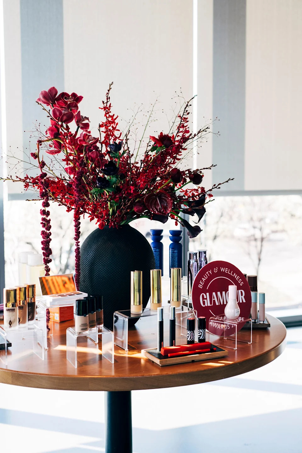 2026 Glamour Beauty & Wellness Award winners on display.