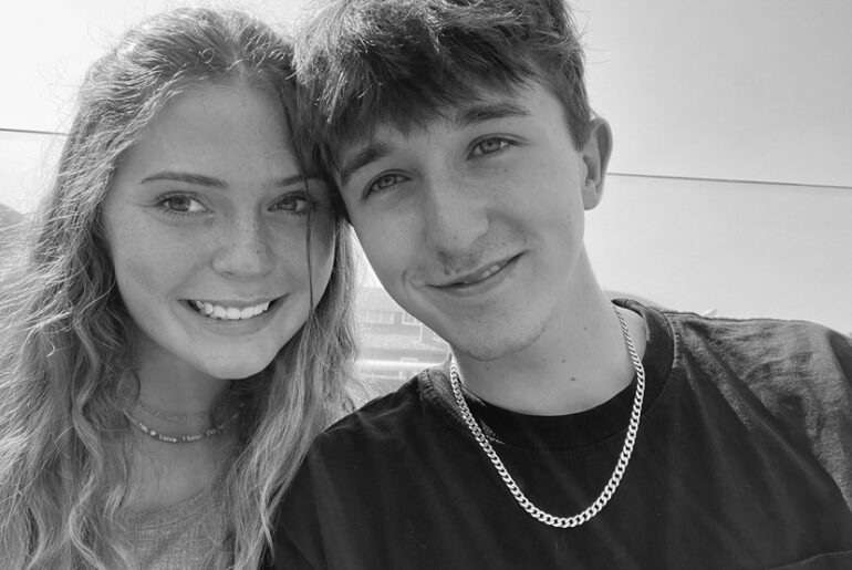 Emily MacDonald and Kory Ernster before their passing on August 8, 2022. (Lisa MacDonald/WWMT){ }{p}{/p}