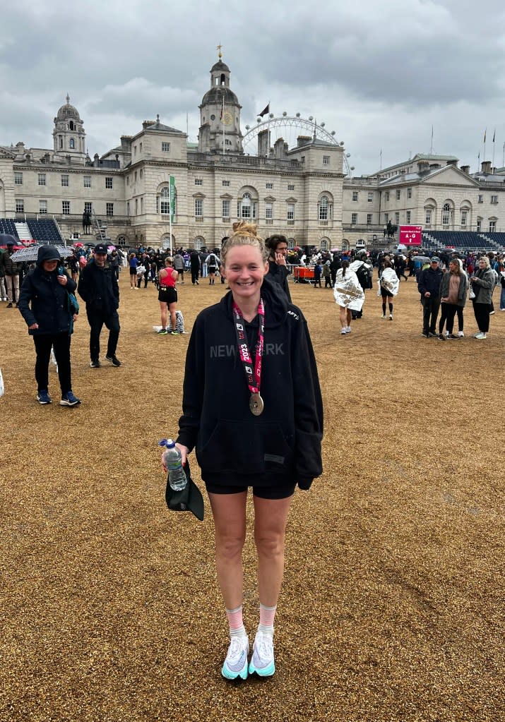 She and her husband always pick places where they can run. Molly Baker